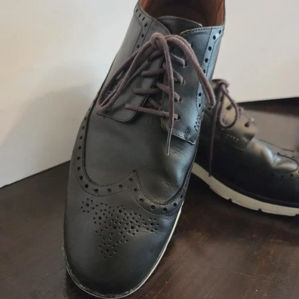 Timberland Wallington Brogue Black Leather Wingtip Oxford Shoes Men’s Size 13